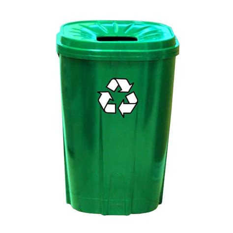 Enviro World 55 Gal. Green Recycling Bin EWC-304 - The Home Depot