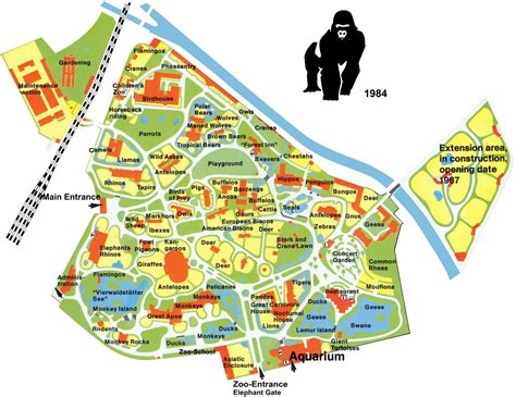 Map of Zoo Berlin - 1984