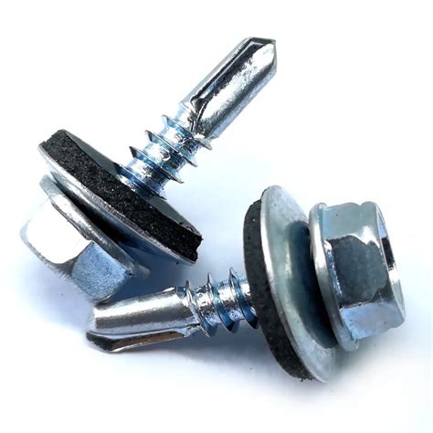 Stainless Steel 410 Hex Head Building Roofing Tek Screws Self Drilling ...