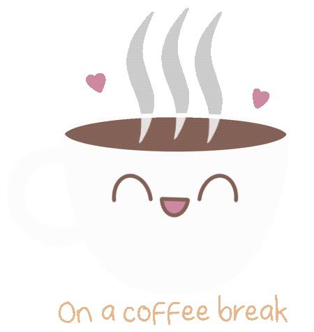 Coffee Break Hearts Sticker for iOS & Android | GIPHY