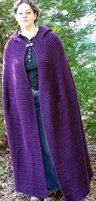 Ravelry: Full Length Hooded Cloak pattern by 2Crochethooks