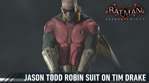 SKIN; Batman; Arkham Knight; Jason Todd Robin Suit on Tim Drake - YouTube