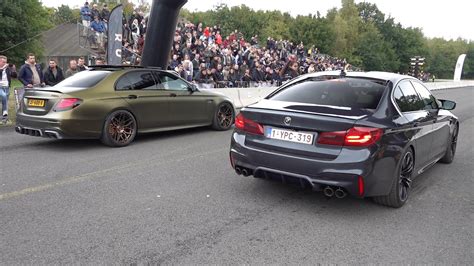 BMW M5 F90 vs BRABUS Mercedes-AMG E63 S 4Matic+ - YouTube