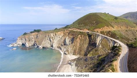 Aerial View Bixby Bridge Big Sur Stock Photo 732691465 | Shutterstock