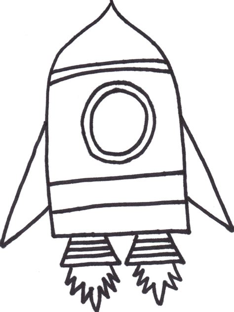 Rocket Outline Images - ClipArt Best