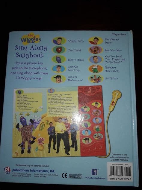 THE WIGGLES SING ALONG SONG BOOK 2004 MICROPHONE RARE | #1890430468