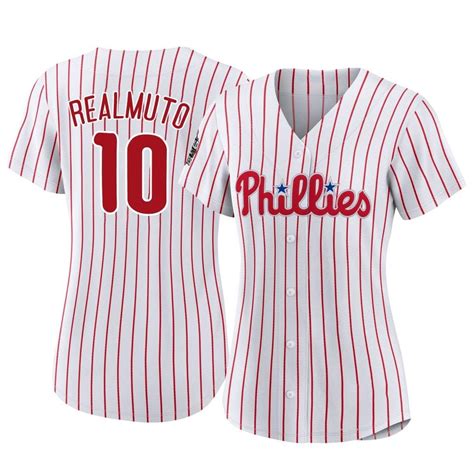 Women's J.T. Realmuto Philadelphia Phillies Authentic White 2022 World ...