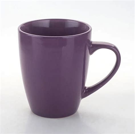 Full Purple Coffee Ceramic Mugs Customized Promotional Mugs Cups White ...