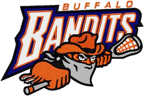 Buffalo Bandits logo embroidery design