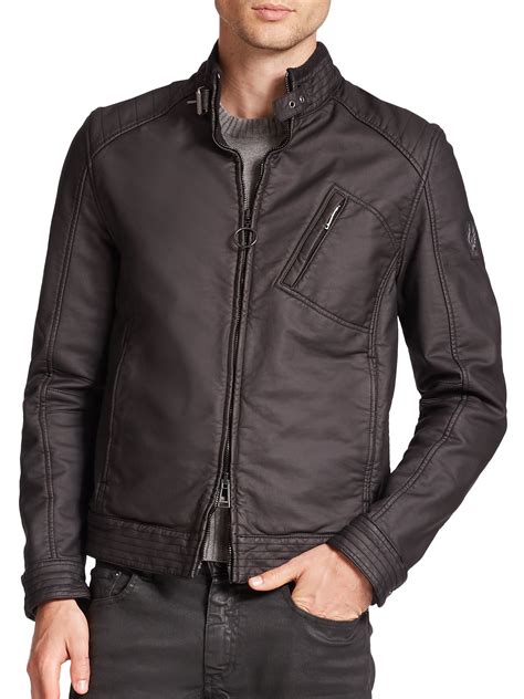 Belstaff Cotton H Racer Jacket in Black for Men - Lyst