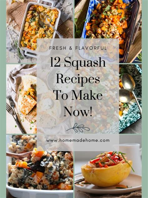 Squash Recipes - Homemade Home