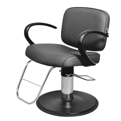 Contemporary beauty salon chair - W-64 - kaemark - vinyl / with footrest / with hydraulic pump