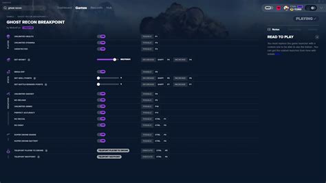 Ghost Recon Breakpoint Cheats and Trainer for Uplay - Trainers - WeMod Community