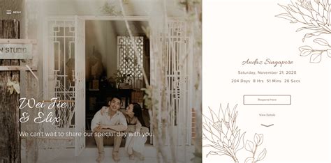 20 Creative Wedding Website Examples - Joy