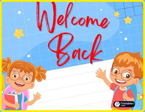 25+ Welcome Back Sign | Download FREE Printable PDFs