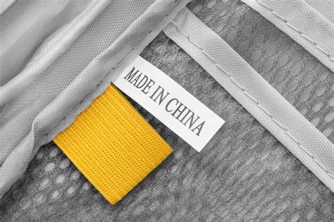 Premium Photo | Made in China label