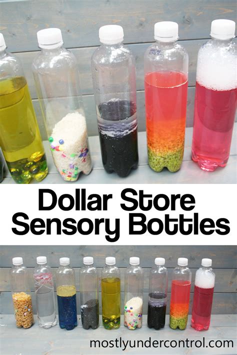 Sensory Bottles from The Dollar Store - Mostly Under Control