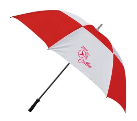 60 Inch Arc Custom Logo Golf Umbrellas W/ 3 Colors - Custom Printed Golf Umbrellas