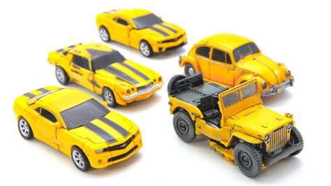 Transformers Movie Studio Series Jeep Beetle Camaro Bumblebee 5 Car Robot Toys - YouTube