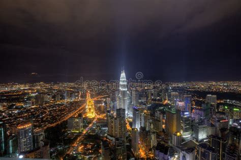 Night view at Kuala Lumpur stock image. Image of tower - 28569489