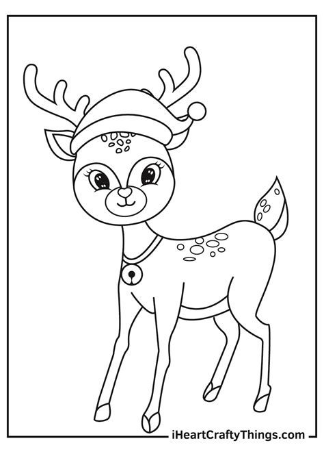 Santa And Rudolph Coloring Pages