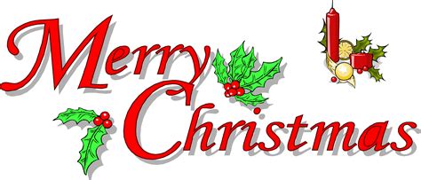 Merry Christmas Holiday Greeting and Decoration Free PNG | PNG All