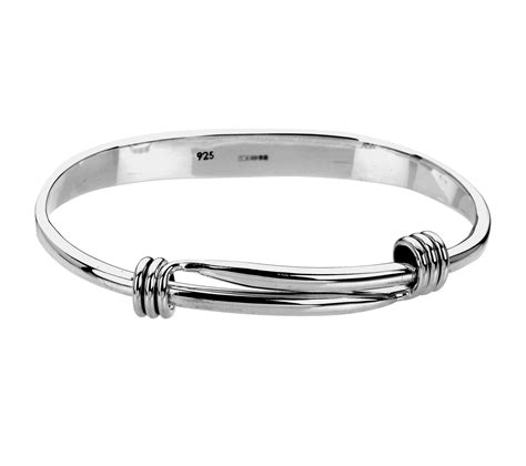 Sterling silver bangle with expandable feature - RA Designer Jewellery