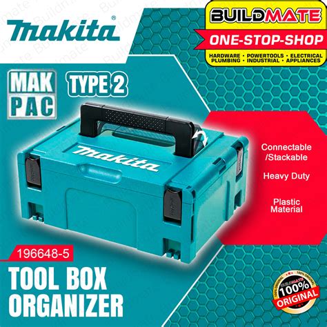 MAKITA MAKPAC Connector Case Type 2 Tool Box Organizer Toolbox Storage — Buildmate