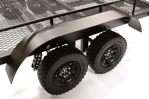 Machined Alloy Flatbed Dual Axle Car Trailer Kit for 1/10 Scale RC for R/C or RC - Team Integy