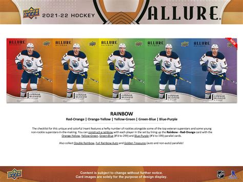 2021-22 Upper Deck Allure NHL Hockey Cards