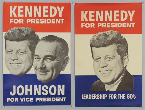 Lot 259: Two 1960 John F. Kennedy Campaign Posters | Case Auctions