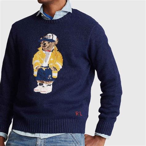 POLO RALPH LAUREN CP-93 Bear Sweater Navy