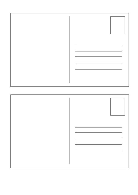 Postcard Size Template Word - Professional Template