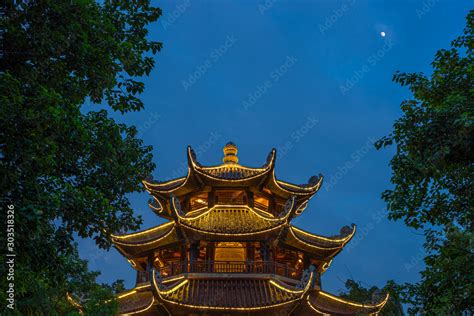 Bai Dinh Pagoda at twilight, Ninh Binh, the biggest buddhist temple complex in Vietnam, tourist ...