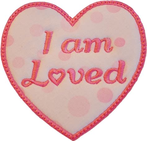 FREE - I am Loved Applique