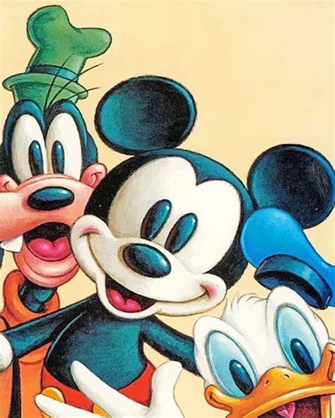 Mickey Mouse Goofy And Donald Duck NEW Paint By Numbers - Numeral Paint Kit