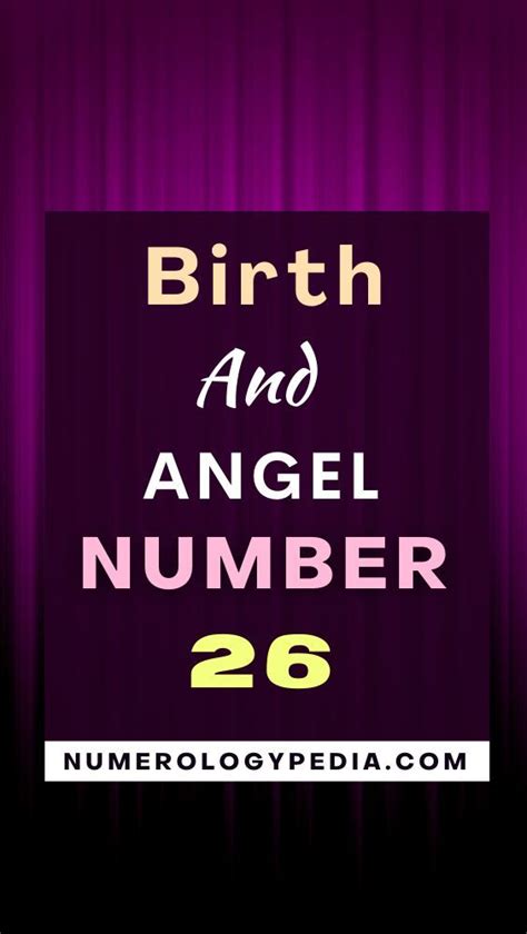 Birth and Angel number 26 | Angel number meanings, Number meanings, Numerology