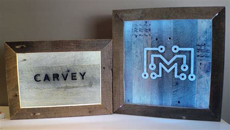 How to make an LED sign with reclaimed wood | Craft show booths ...