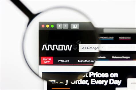 Arrow Electronics Logo Displayed On A Modern Smartphone Editorial Stock ...