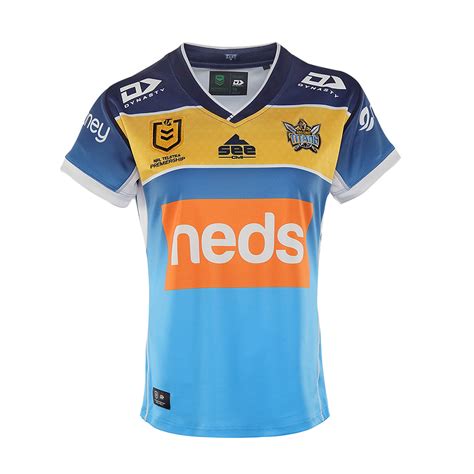 Buy 2021 Gold Coast Titans NRL Home Jersey – Womens - NRL Jerseys