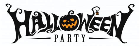 Halloween Party Lettering | Halloween logo, Halloween vector, Halloween clipart