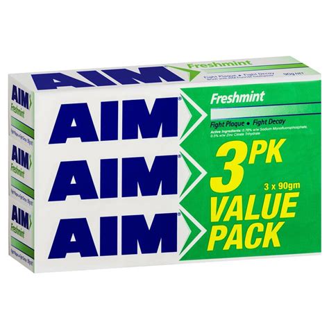 Buy Aim Toothpaste Freshmint Value 3 Pack Online at Chemist Warehouse®