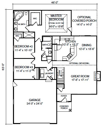 Lancaster - Single Story Panelized Floor Plan