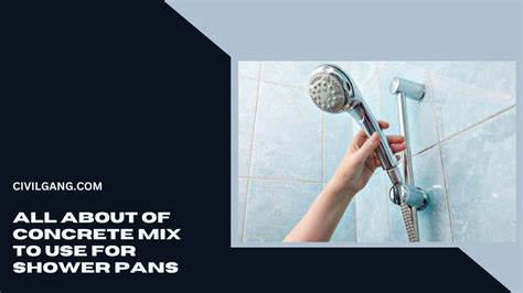 What Concrete Mix To Use For Shower Pans | Shower Pan: Materials | Tips for Installing the ...