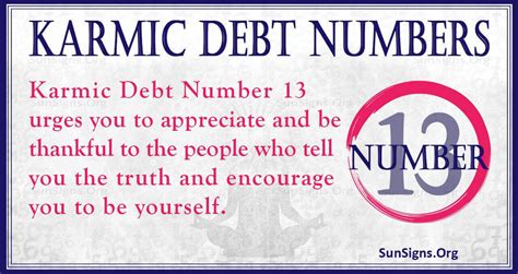 Numerology Karmic Debt Numbers: 13, 14, 16, 19