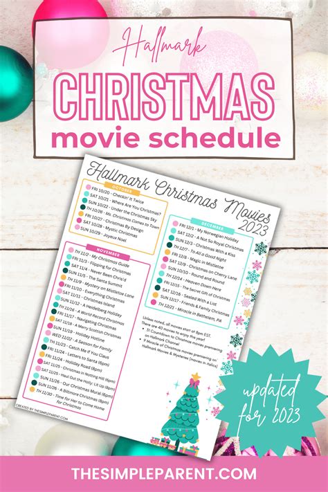 Hallmark Christmas Movies 2024 Schedule List - Wenda Josefina