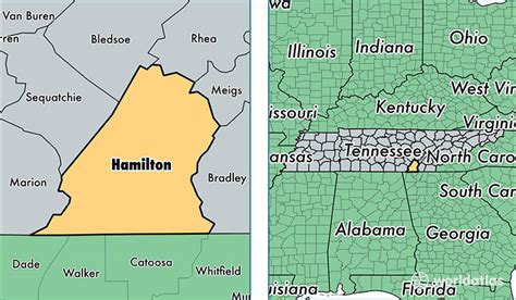 Hamilton County, Tennessee / Map of Hamilton County, TN / Where is Hamilton County?