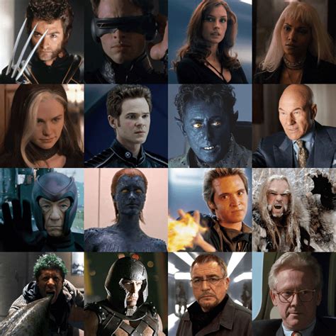 Movie X Men Characters