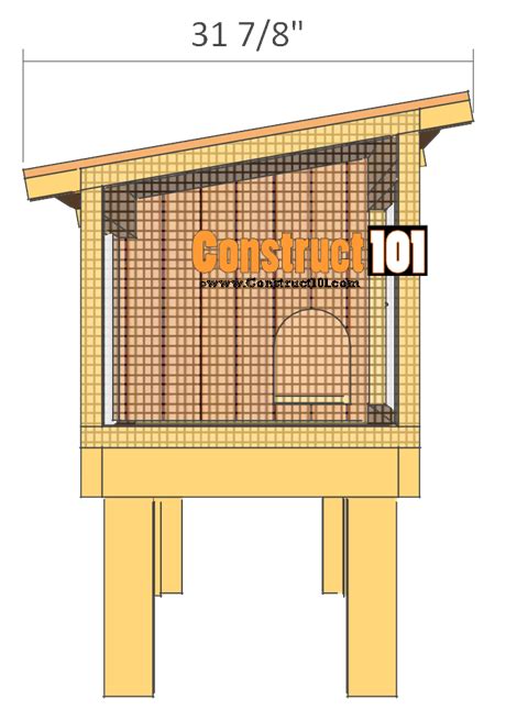 Rabbit Hutch Plans - Step-By-Step Plans - Construct101