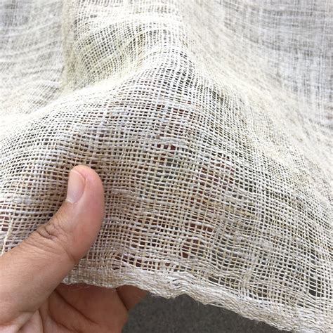 Organic Hemp loose weave fabric Sold by the 1 yard, Handwoven Raw Hemp Fabric by Hmong Hill ...